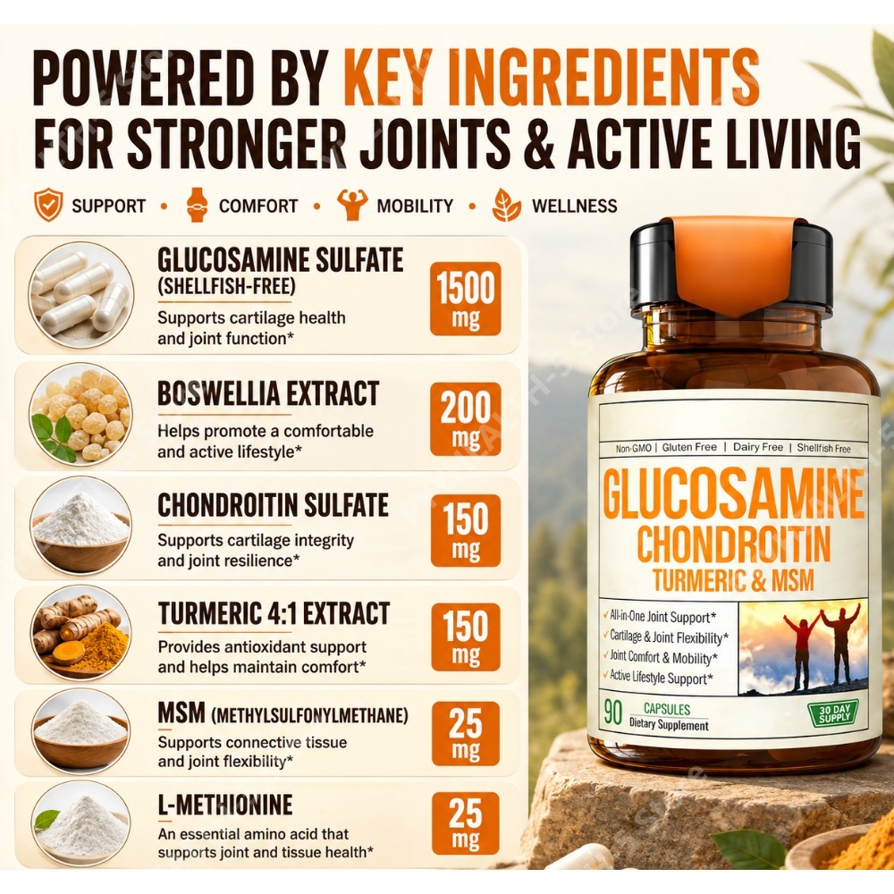 Glucosamine Chondroitin MSM Ca - Glucosamine Chondroitin Joint recensione e prezzo