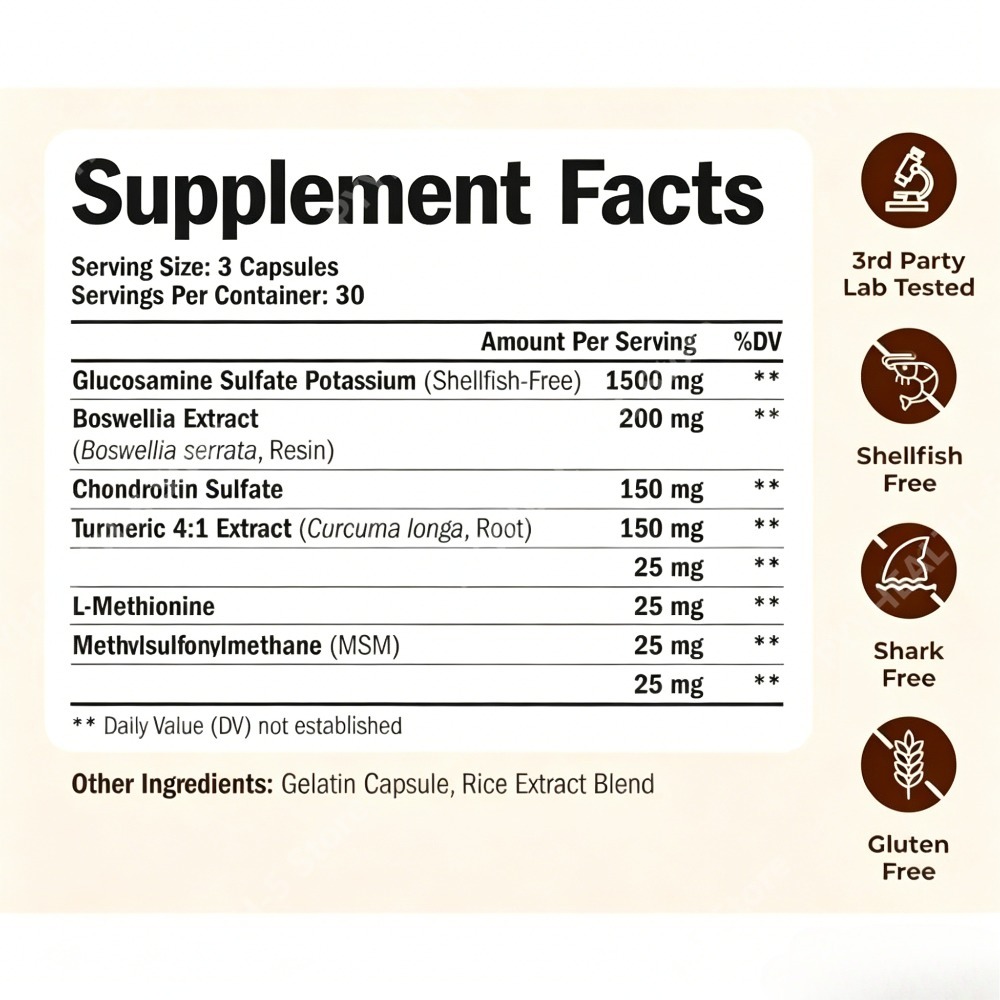Glucosamine Chondroitin MSM Ca - Glucosamine Chondroitin Joint recensione e prezzo