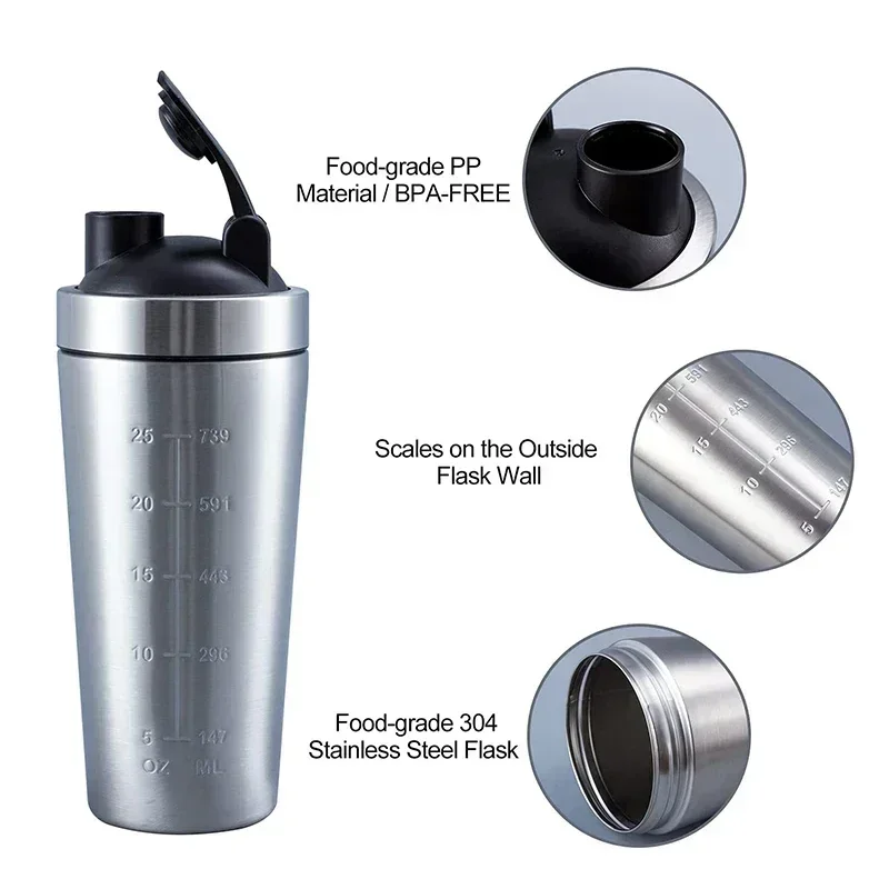 Stainless Steel Protein Shaker - Nutrition And Fitness recensione e prezzo
