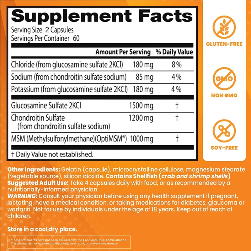 Glucosamine Chondroitin MSM -  - Glucosamine Chondroitin Joint recensione e prezzo