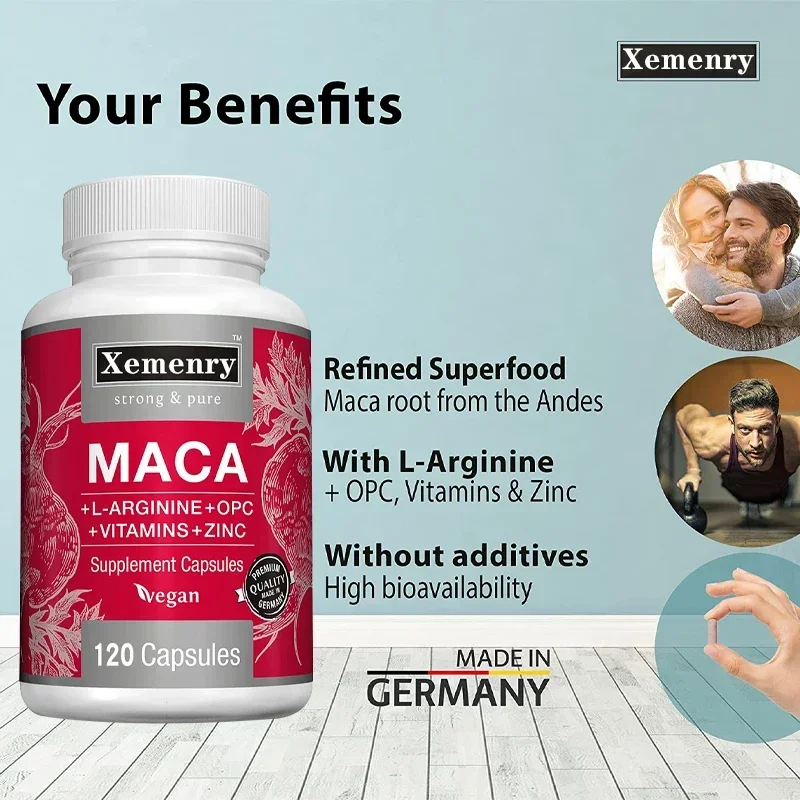 Maca Root Capsules + L-Arginin - Nutrition Zinc recensione e prezzo