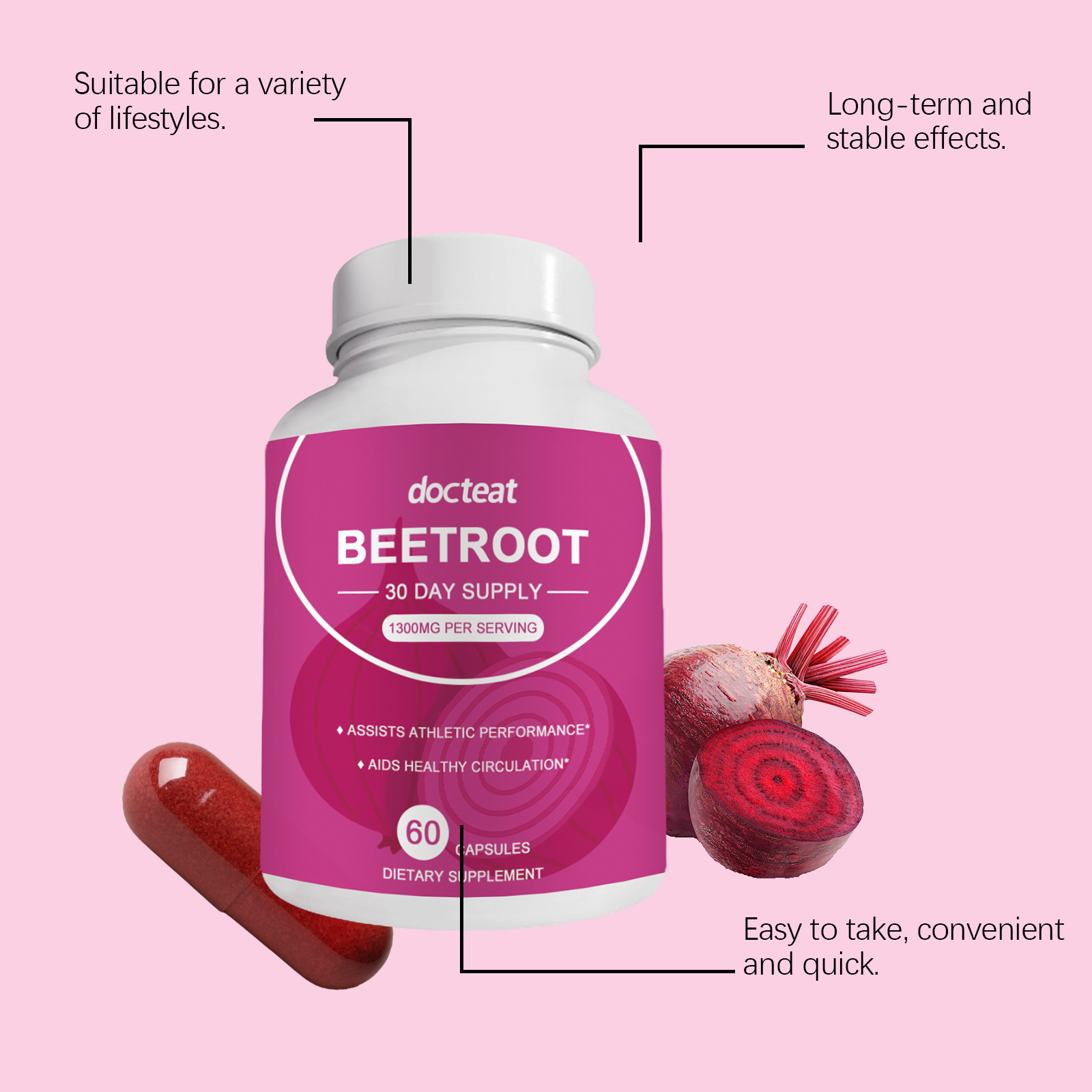 DOCTEAT Beetroot Women's Healt - Nutrition For Health Fitness & Sport Melvin Williams recensione e prezzo